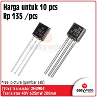 10pcs Transistor 2N3904 2N3906 TO-92 Bipolar Transistor BJT 2N 3904 2N 3906 TO92 PNP NPN Transistor 