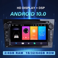 2GB+16GB 7'' Android 10 2 Din Car Radio For opel Vauxhall Astra H G J Vectra Antara Zafira Corsa Car