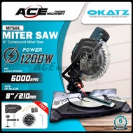 [ OKATZ ] (8") Compound Miter Saw with Laser (MTS8L) Miter saw 1200W 205mm Okatz Miter Saw DIY