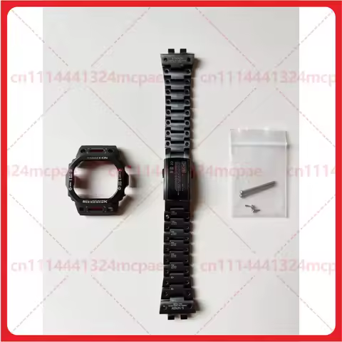 New Stainless Steel Mecha Bezel & Strap for Casio G-Shock GMWB5000, 19g Bezel 90g Strap