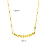 Top Cash Jewellery 916 Gold Smile Bar Necklace