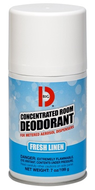 472 Concentrated Room Deodorant for Metered Aerosol Dispensers, Fresh Linen Fragrance, 7 oz (Pack of