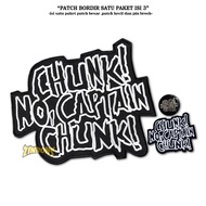 Chunk Embroidery PATCH! No. CAPTAIN CHUNK! Music EMBLEM Big BACK PATCH Big Brooch PIN BACK PATCH PRE