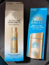 Anessa極防水美肌UV噴霧 SPF50+ PA++++ 60克 & Anessa極防水美肌UV乳液 SPF50+ PA++++ 60毫升