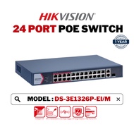 HIKVISION POE Switch Network 24 Port Fast Ethernet Smart POE Switch DS-3E1326P-EI/M