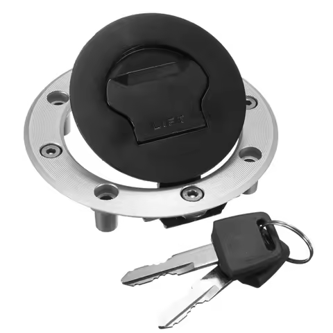 Motorcycle Locking Fuel Gas Tank Cap Cover with 2 Keys for Suzuki GSXR 600, 700, GSXR1000, Katana 60