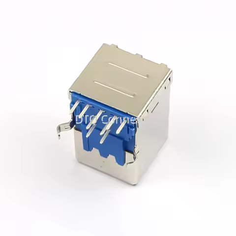 10-30pcs USB 3.0 Female B Type 9 Pin 9P DIP BF Right Angle PCB Connector For Printer Port