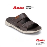 Bata บาจา Comfit รองเท้าแตะเพื่อสุขภาพแบบสวม สำหรับผู้ชาย รุ่น BAMBOO สีกรมท่า 8019181 สีน้ำตาล 8014
