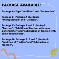 Reusable Flexible Mathematic Spreadsheet For Kids Ebook Elearning Malay Version Latihan Matematik Un