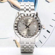 Tudor/M23010 Classic Men's Watch 41mmWatch Diameter Stainless Steel Silver Dial Calendar Diamond-Embedded Automatic Mechanical Watch