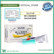 ◰ ❤ ❅ Dr. S. Wong's Bioderm Ointment and Sulfur Soap with moisturizer Anti Acne Remove pimple