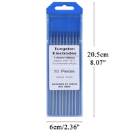 10PCS Professional Tungsten Electrodes TIG Welding Rods 150mm 6 "1.0 1.6 2.4 3.2mm WL20 WT20 WC20 WL