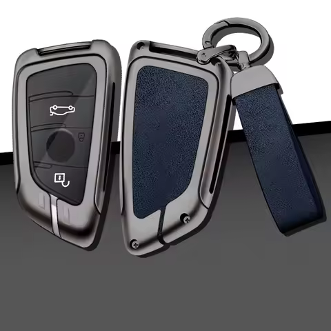 BMW Car Metal Key Case Cover Shell for BMW X1 X3 X5 X6 X7 1 3 5 6 7 Series G20 G30 G11 F15 F16 G01 G