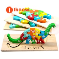 I know Montessori Mama Wooden Toddler Puzzles for Kids Ages 2-4 | Montessori Toys for Toddlers 2 Yea