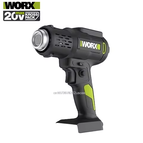 Worx Hot Air Gun LCD Temperatures Adjustable Heat Gun Thermal Blower Shrink Wrapping Univeral 20V Gr