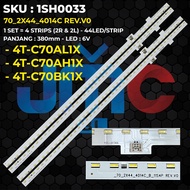 SHARP 70 Inch TV Backlight 4T-C70AL1X 4T-C70AH1X 4T-C70BK1X 70_2X44_4014C REV.V0