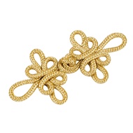 Gold Wire Chinese Cheongsam Button Dragonfly Knot Fastener Closures