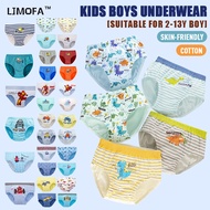 LJMOFA 5 Pcs Cartoon Fashion Briefs Sets Dinosaur Car Cartoon Kids Boys Underpants Triangle Panties