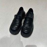 女裝黑色樂福鞋  皮鞋 38碼