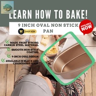 9 Inch Baking Pan Nonstick Cake Maker Oven Bake Tray Cheesecake Leche Flan Molder Carbon Steel