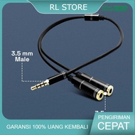 3.5mm Male to 3.5mm Female Headphone Mic 38cm Overfly