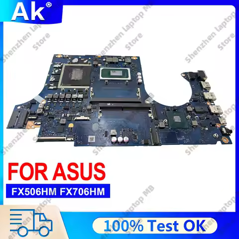 DA0NJHMBAH0 Laptop Motherboard For ASUS TUF Gaming FX506HM FX506H FX506HR Mainboard W/ 11th Gen i5 i