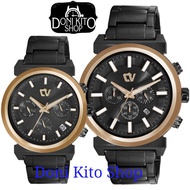 Jam Tangan Couple Christ Verra Original 71116G/L-18 BLK Garansi Resmi