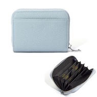 (淺藍色) 日幣零錢收納包｜RFID防磁｜多卡位分格｜旅行日本用銀包
