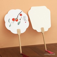 【New style recommended】Long Book Xuan Paper Circular Fan Double-Sided Blank Circular Fan Wholesale Half-Sized Xuan Paper