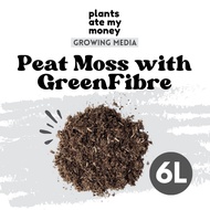 PAMM [Peat Moss w/ GreenFibre 6L] Growing Media, Garden Soil Conditioner, Semi Hydroponic, Potting Mixes