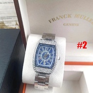 franck muller Men Watch Quartz Business Fashion Calendar Men's Watch Steel Strap FM