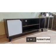 SMZ FURNITURE KABINET TV DEEN 4 KAKI BARU SIAP PASANG & HANTAR DELIVERY MELAKA & MUAR  FREE DELIVERY