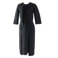 COMME des GARCONS COMME des GARCONS 2019 荷葉邊短袖長連身裙，黑色，XS碼，日本製造，正品，女款，成色極佳。