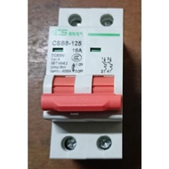 MCB DC 16A 2P 12V-250V / DC Mini Circuit Breaker 16A solar panel