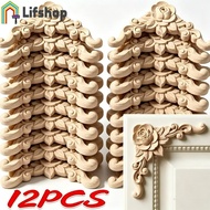Vintage Wood Carving Furniture Corner Decorations, Eco-Friendly Lightweight Wood Onlay For Antique F