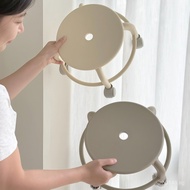 Round Stool Small Stool Low Stool Sturdy Home Use Swivel Modern Simple Swivel Stool Universal Wheel 