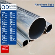 Tiub Aluminium OD40-100mm panjang300mm Paip Aloi Aluminium Bulat Lurus Diameter luar besar 6063 kete