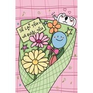 LP1- Cute Postcard Love and Love LomDom