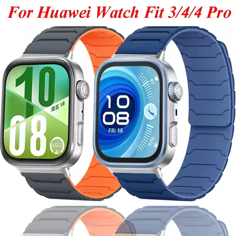 Magnetic Loop Strap For Huawei Watch Fit 4 Pro 3 Silicone Band Sport Bracelet For Huawei Fit 4 3 Fit