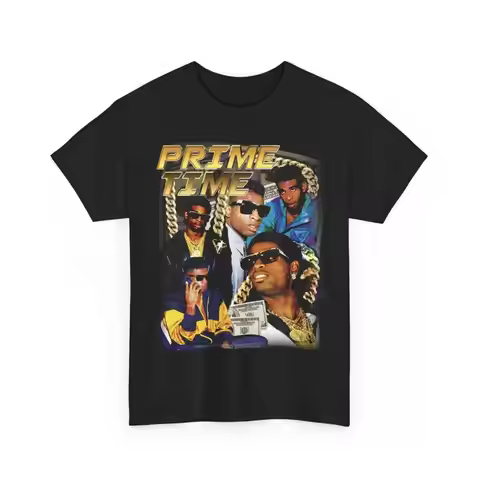 Prime Time Deion Sanders Vintage Style Rap T Shirt