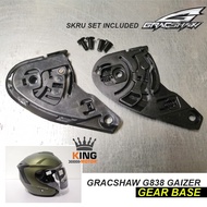 (Accessories) GEAR BASE / Rachet Set Original Gracshaw Helmet G838 Gaizer /Gaizer 2  / G535 Gennex /