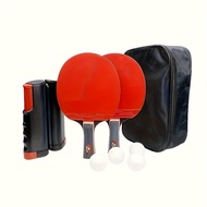 WETable Tennis Racket Set, Portable Table Tennis Set with Retractable Net, Table Tennis Training Set