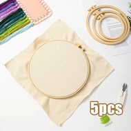 5Pcs Embroidery Hoop Stand Bamboo Embroidery Hoop Hoop Bamboo Circle Handicraft ToolsRing