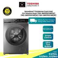 TOSHIBA 9.5KG/7KG | 11.5/8KG SenseDose™ Condenser Front Load 2 In 1 Washer Dryer Mesin basuh Mesin P