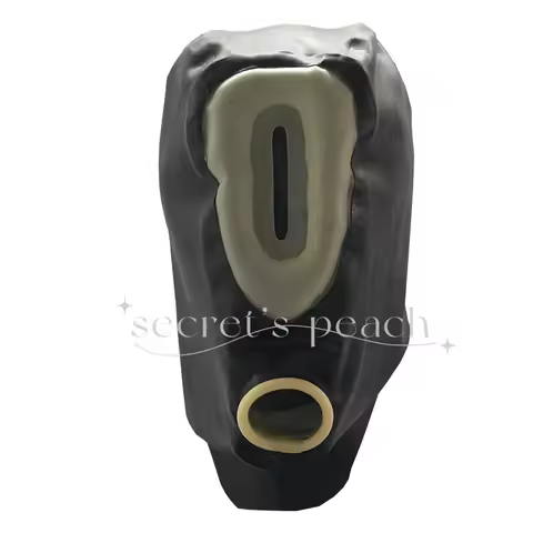 Latex Cosplay Mask Hood Inflatable Rubber Fetish Customizable size and color