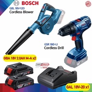 BOSCH COMBO GBL 18V-120 &amp; GSR 180-LI CORDLESS BLOWER / DRILL DRIVER