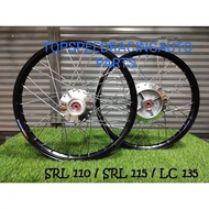 SRL110/SRL115/LC 135/SRL115 FI ALLOY RIM SET 1.40X17 STRONGER《SIAP SENTAR & BARING》HUB CHROME LAGEND