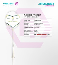 FELET NEO 722【4U-82gram】【Badminton Racket】【Racket Moderate】100% Original by FELET