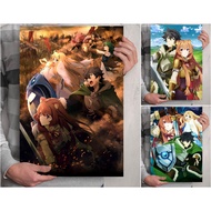 Bofuri + Tate no Yuusha Anime Poster Collection - Maple Sally Naofumi Raphtalia Filo - Size A3+
