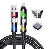 Model baharu - Kabel pengecas MAGIC JOHN 4-dalam-1, pengecasan super pantas 240W, dengan pencahayaan